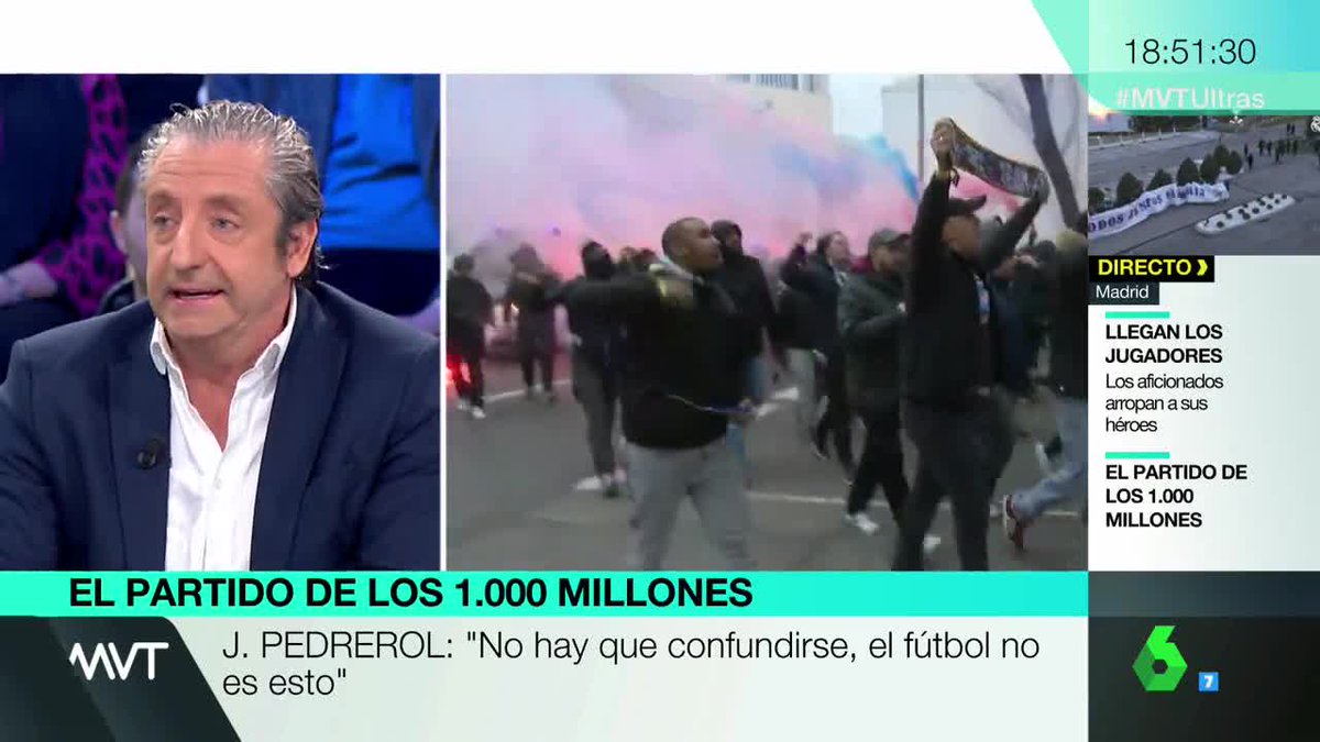elchiringuitotv's tweet photo. ¡OJO! @jpedrerol EN DIRECTO en @MVTARDE: "Si el PSG NO GANA gastándose 400 MILLONES es un FRACASO" #MVTULTRAS https://t.co/EYuD8Cd4IP