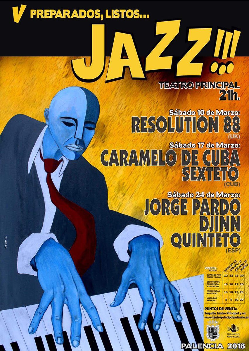 PLJazzPalencia's tweet photo. 🎫 ¡Ya a la venta entradas individuales para cada concierto! 🎫
Se trata de localidades numeradas, por lo que recomendamos no esperar al último momento para conseguir un buen asiento. 😉

http://212.183.203.208/Tickets

#Palencia #Resolution88 #CarameloDeCuba #JorgePardo #Jazz https://t.co/MxQtmYCYa2