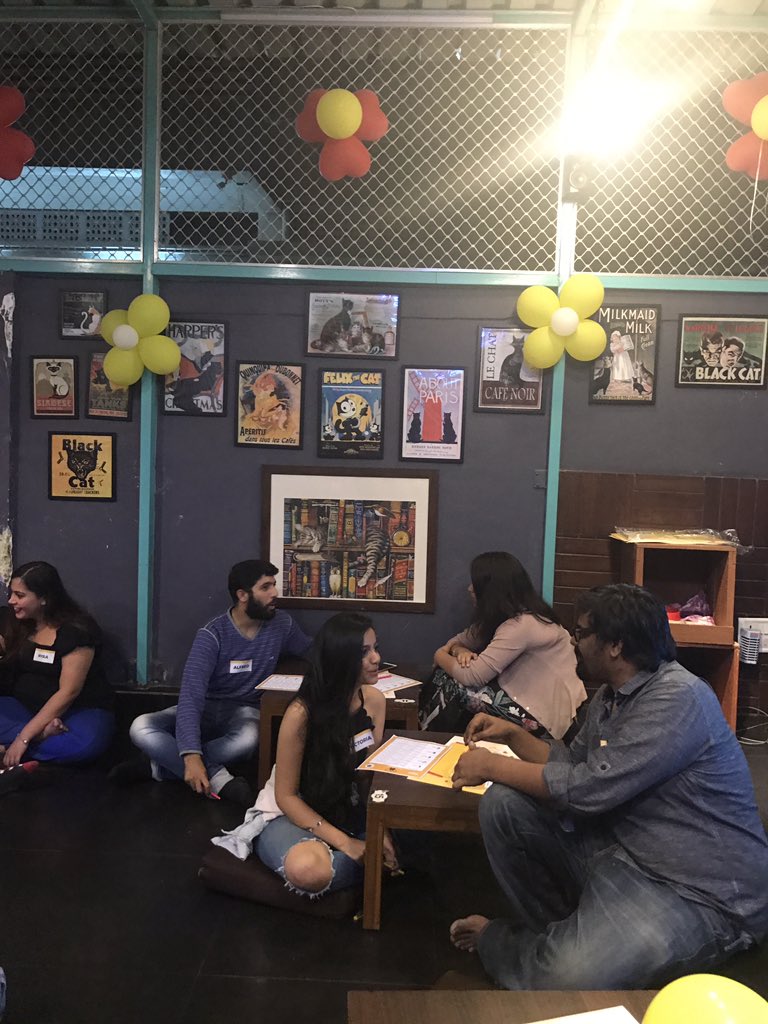 RomedyNow's tweet photo. Speed dating done right! #FurrentinesDate here at the @CatCafeStudio. https://t.co/wwldQuKwCl