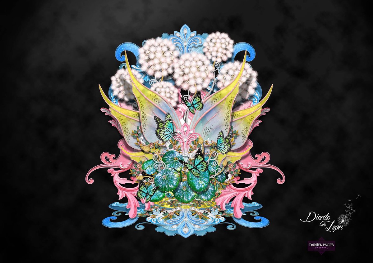 DPagesCarnaval's tweet photo. Boceto de ‘Diente de León’, fantasía de Daniela Torres para #CarnavalSC18 #GalitaSC patrocinando a @FachadasDimurol | @SCenCarnaval https://t.co/IUK2JGQHFV
