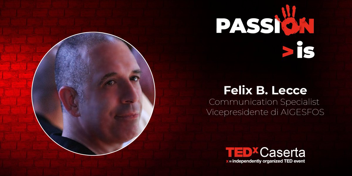 🔜 TEDxCaserta - PassiON > is ⁉
🎙 Lo scopriremo con...
➡ Felix B. Lecce
📝 Segna in agenda 2⃣3⃣ Febbraio, 2018. Reggia di Caserta