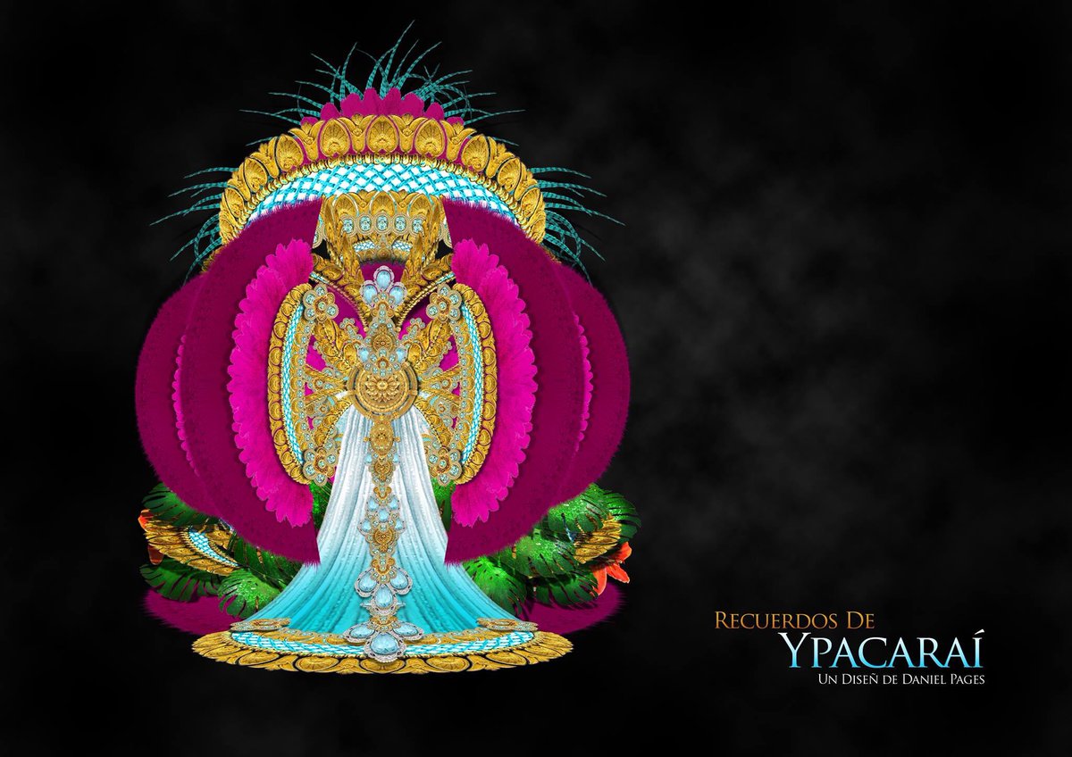 DPagesCarnaval's tweet photo. Boceto de ‘Recuerdos de Ypacaraí’, fantasía de Minerva Hernández para #CarnavalSC18 #GalaSC18 #GalaReinaSC patrocinando a @autoinsular https://t.co/1vbAOp9tlJ