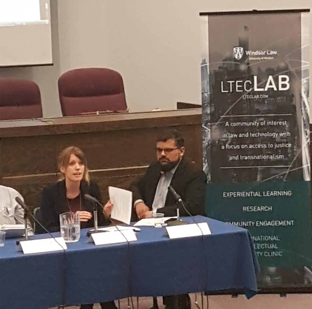 LTECLabWindsor's tweet photo. .@KristenThomasen offers an explanation of technology specific laws and technology neutral laws. #AutonomousVehicles #roboticslaw https://t.co/7t3ZkR6iAQ
