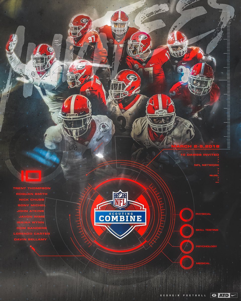 Congrats to our guys invited to the NFL Combine !! #DGDs #GoDawgs