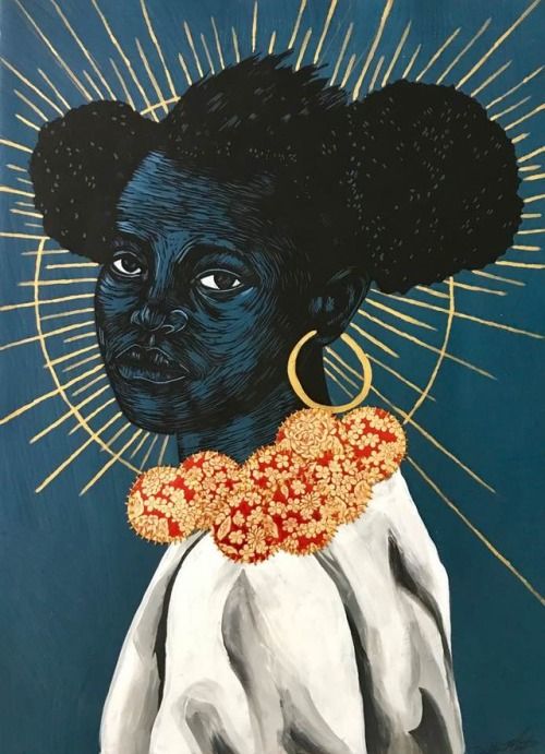 womensart1's tweet photo. Contemporary New Orleans artist Delita Martin creates mixed media works often confronting the marginalization of Black women #womensart https://t.co/0qpieqRjIm