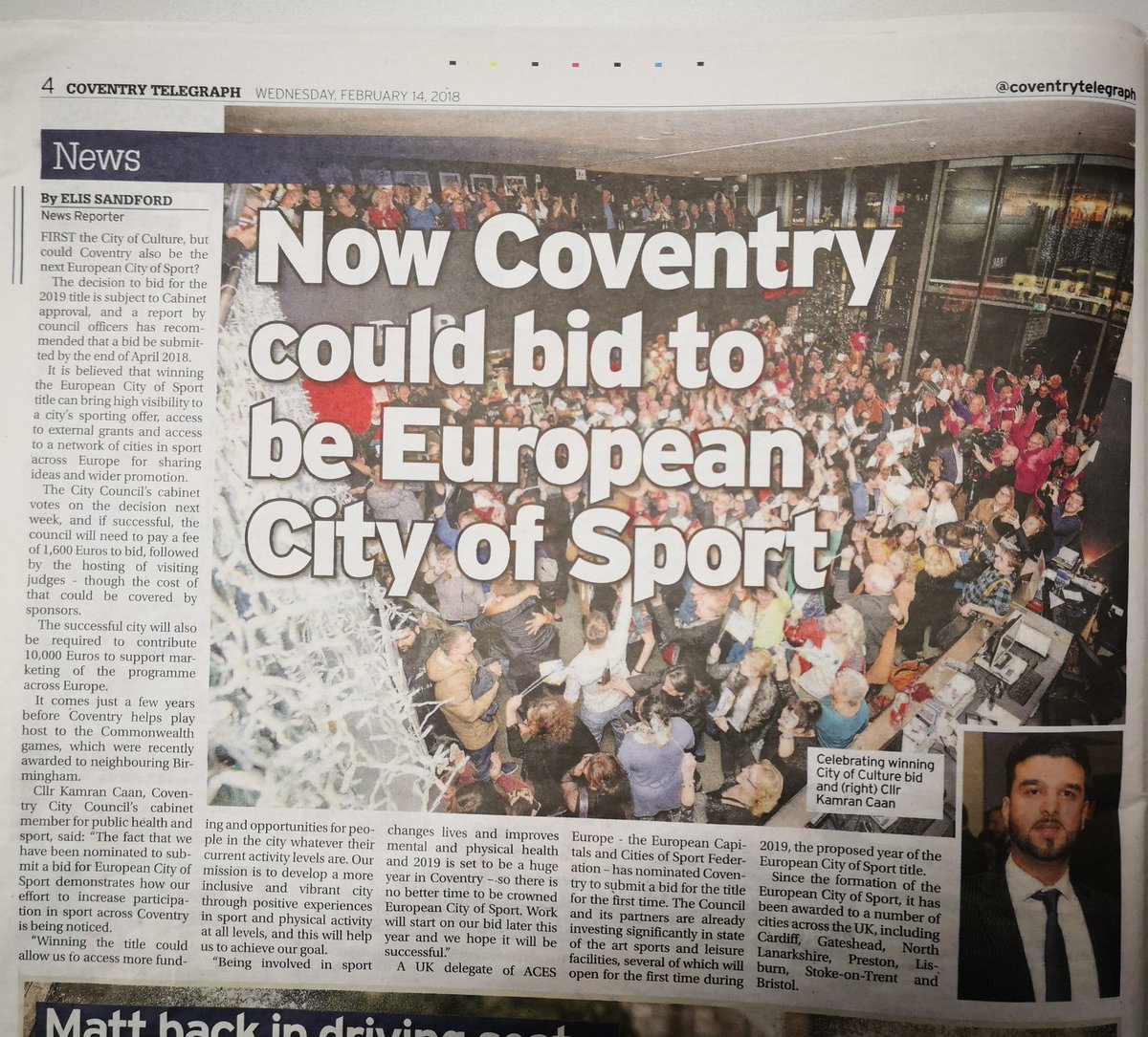 IanMCalvert's tweet photo. With a lack of #HotelRooms #MeetingsRooms &amp; #ConferenceFacilities already in #Coventry ahead of #CityOfCulture2021 - how do #CoventryCouncil think they are able to host #EuropeanCityOfSport?

@coventrycc seem to be on a different planet to its residents!

#ThisIsCoventry https://t.co/JsI8Dd1OUr