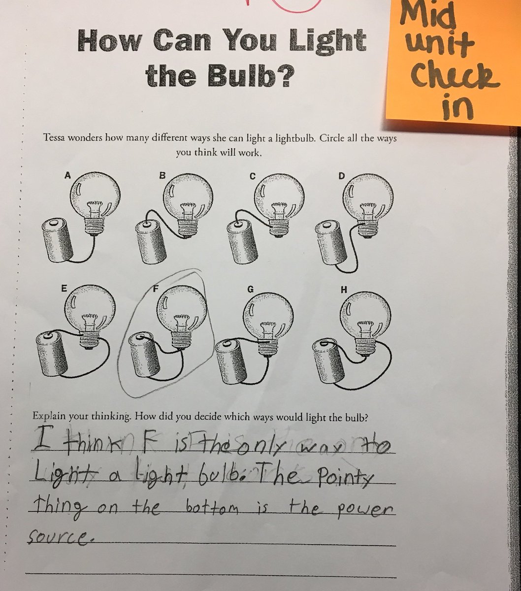 MsB1617's tweet image. Check out the growth! So impressed with how we have shown growth in our thinking over the course of our unit on energy flowing through circuits! #4th can get it! #E4Tech @Connect2TLC @reneelynnsnyder @WestlakeSchools I learned so much too about their misconceptions!