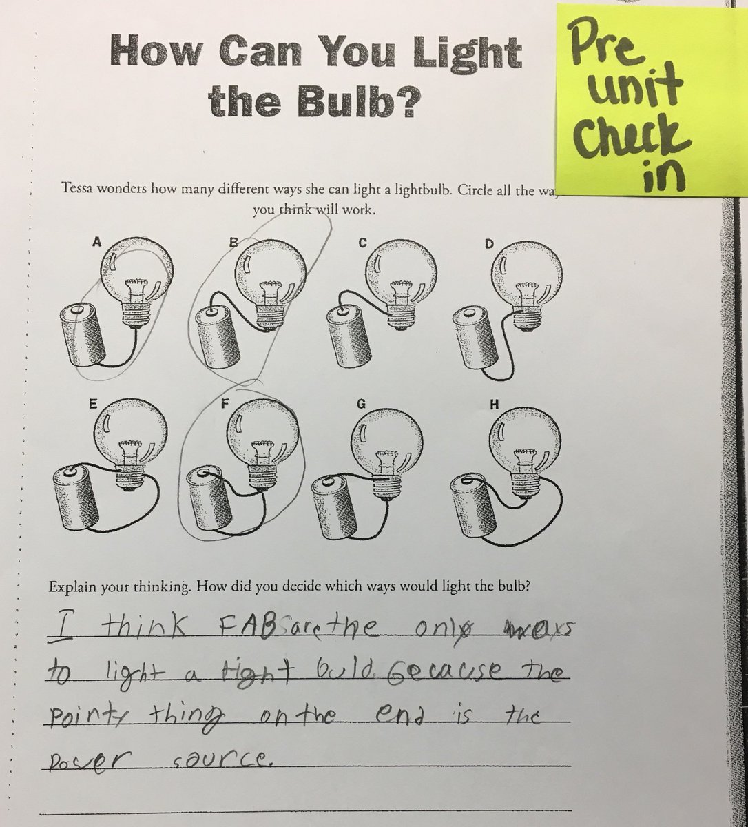 MsB1617's tweet image. Check out the growth! So impressed with how we have shown growth in our thinking over the course of our unit on energy flowing through circuits! #4th can get it! #E4Tech @Connect2TLC @reneelynnsnyder @WestlakeSchools I learned so much too about their misconceptions!