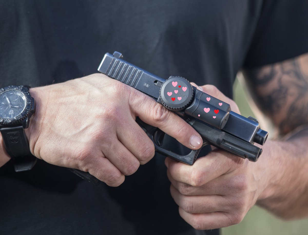 ZORE_Gun_Locks's tweet photo. In honor of Valentine’s Day, we’re offering a special edition ZORE X with pink &amp; red hearts* --- Get one now for that special someone. #ValentinesDay #bemine #firearms  #ownyourgun

*Just kidding – ZORE X is perfect just the way it is. https://t.co/hsbDWpB4K2