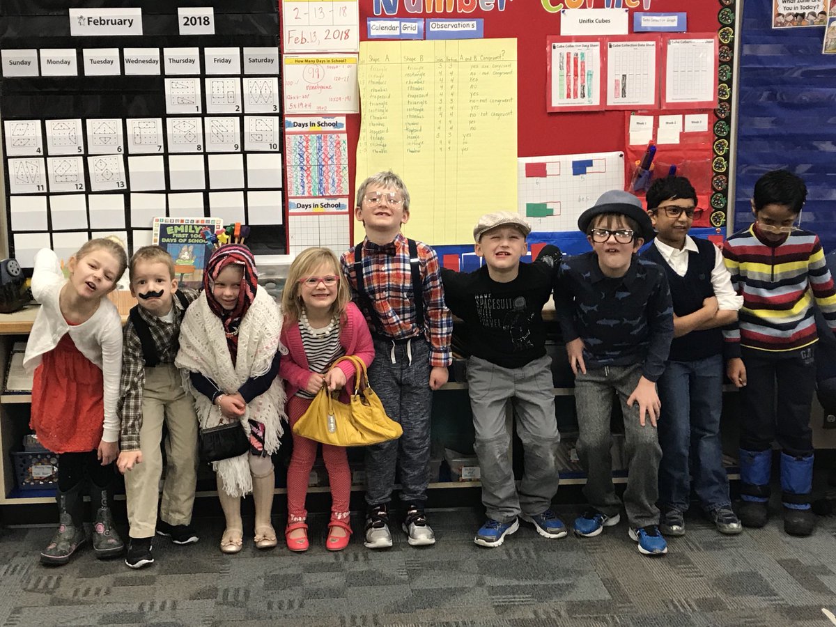 MsFalkowskiKL1's tweet image. It’s the 100th day of school in first grade!