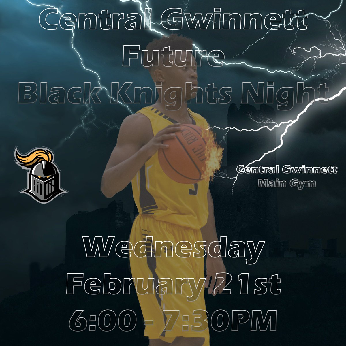 BasCentral's tweet photo. Looking foward to hosting Moore, Jordan, and other Middle Schools in the Gwinnett Area Wednesday 21 2018 at 6:00pm. @BasCentral @conephotography  Come see what it takes to be a #blackknight Academically and Athletically. Main Gym at Central Gwinnett HS. https://t.co/fIdZehQCGB