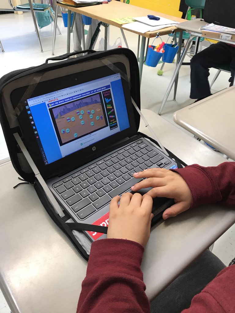 desantisnmath's tweet photo. 6th graders celebrating the 100th day of school...using fractions and decimals on a hyperdoc! Thank you @dr_strobel ! #dolphinpride @BayshoreMiddle https://t.co/L9sgdyRaWQ
