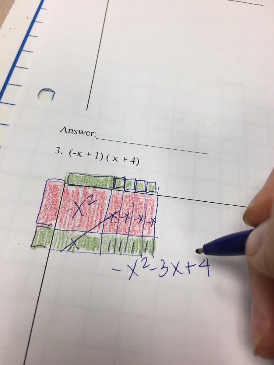 _swelks's tweet image. Had an awesome time playing with Algebra tiles and learning with the students in Ms. Drake’s class at LHS this morning! So many take-aways. Thanks for letting me visit! #fcpsmath #algebraPL