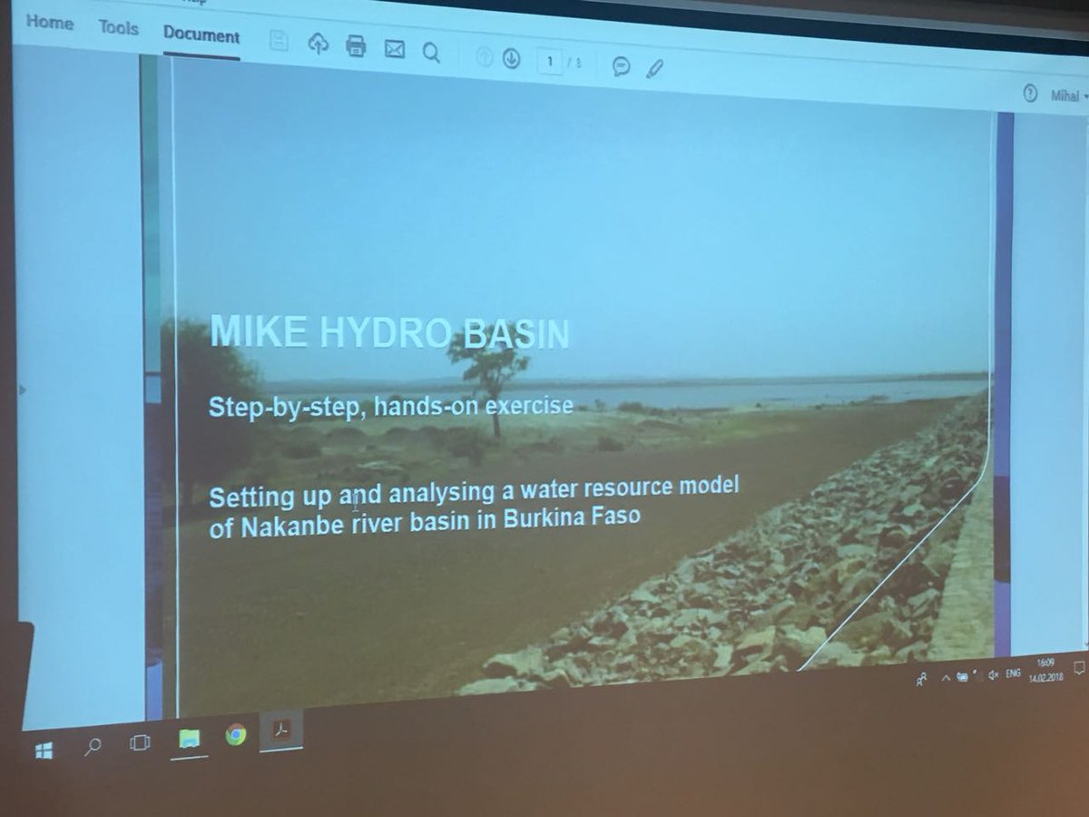 WATERSUMproject's tweet image. Training on MIKE HYDRO BASIN software-Integrated Water Resource Modelling. Day1 in #Cairo, #Egypt. Participants learn the Software basics &amp;amp; carry out Water use, Reservoirs &amp;amp; Hydropower exercises in groups.
 #MENA @WATERSUMproject @RECstream
