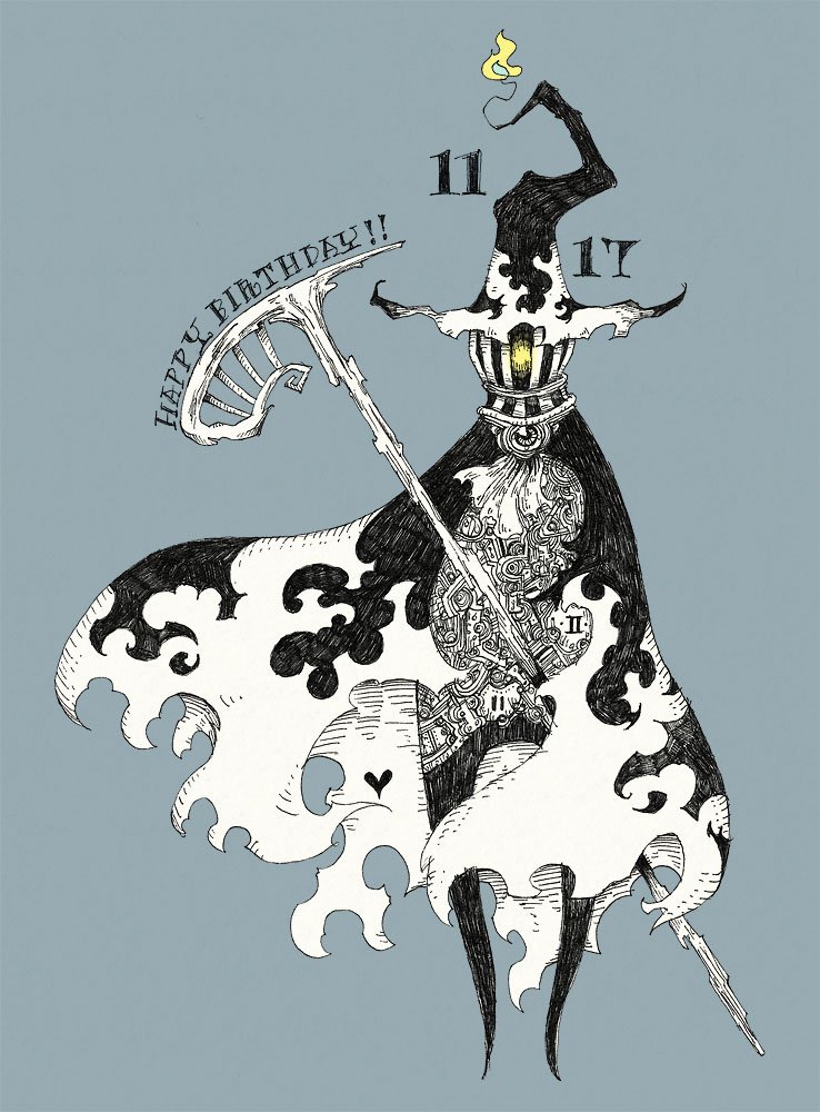 毎日誰かの誕生日。11/17生まれの方、お誕生日おめでとうございます。
「1117:魔女のぬけがら」
11月17日は赤い彗星、シャア・アズナブルのお誕生日(設定)なんだそうです。名(迷)曲「シャアが来る」は一度聴いたら中々頭から離れません。是非。
#誕生日 #11月17日 #イラスト #絵 #魔女 #ボールペン 