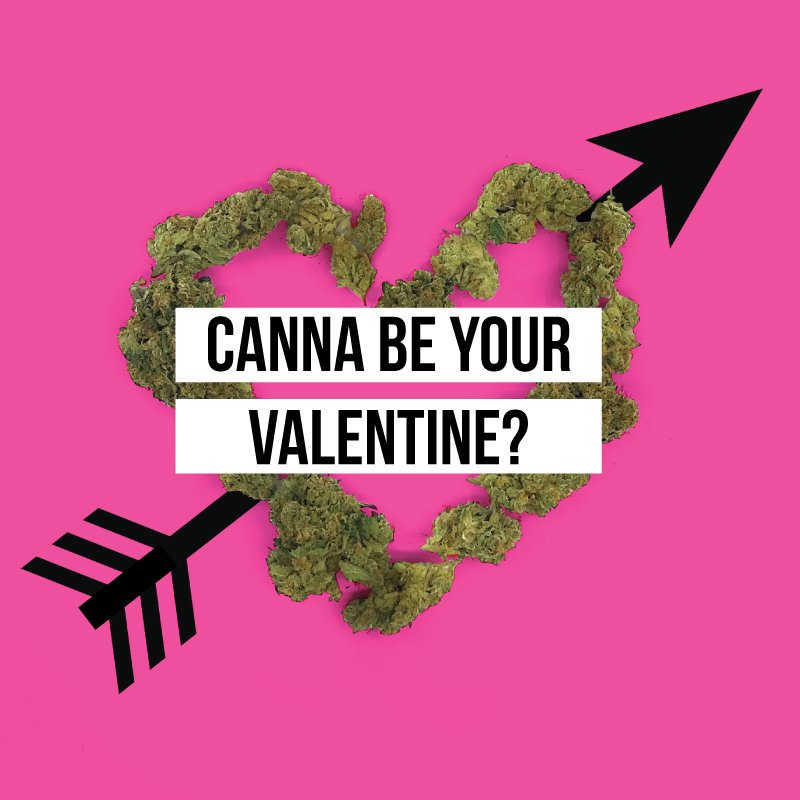 cannabe your valentine card with joint