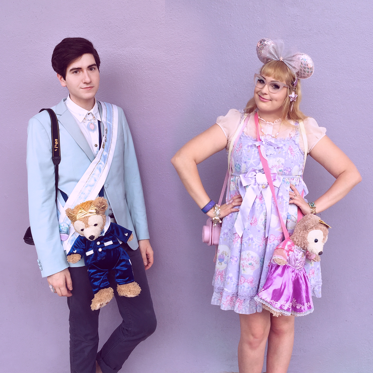 zipadsayidodah's tweet photo. Flashback to our #purplewall #princeandprincess looks! Happy Valentine's Day!
.
#friendsofduffy #duffyandfriends #disneycouple #disneybound #angelicpretty #jewelmarine #lolitasatdisney #trulydarlingboutique #disneyprince #disneyprincess #disneyigers #valentinesday #valentine https://t.co/hQ5mBCAWp6