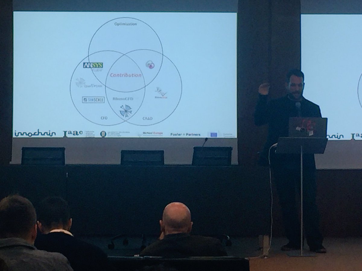 inno_chain's tweet photo. @ankhelos Angelos Chronis is working on integrating CFD in computational design and shape optimization for natural ventilation @IAAC @FosterPartners #mcneel #MarieCurie #research #innochain #shapeoptimization #CFD https://t.co/co6ySkkPV2