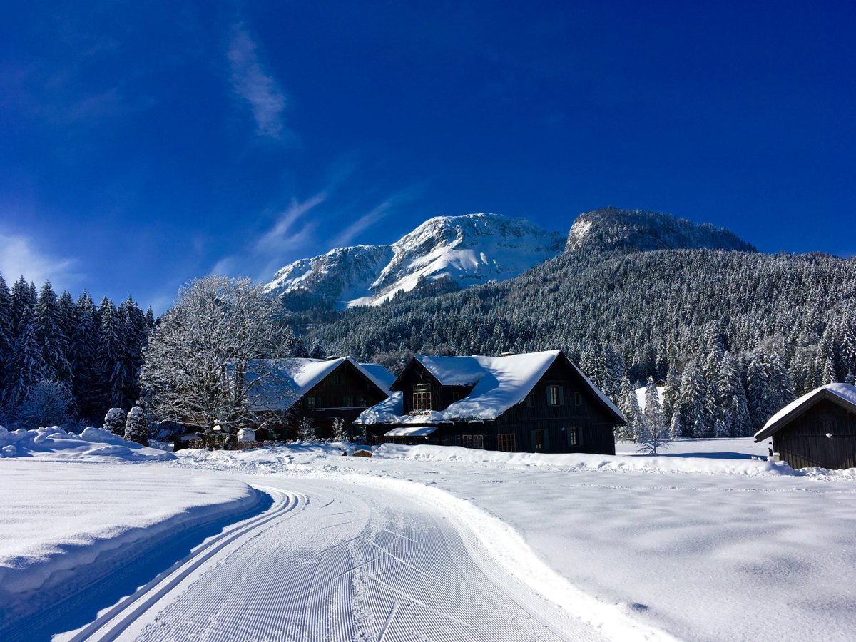 elmattes's tweet photo. Winter. Afternoon. Stillness. #Altausee #Austria https://t.co/EtOc2wGvZj