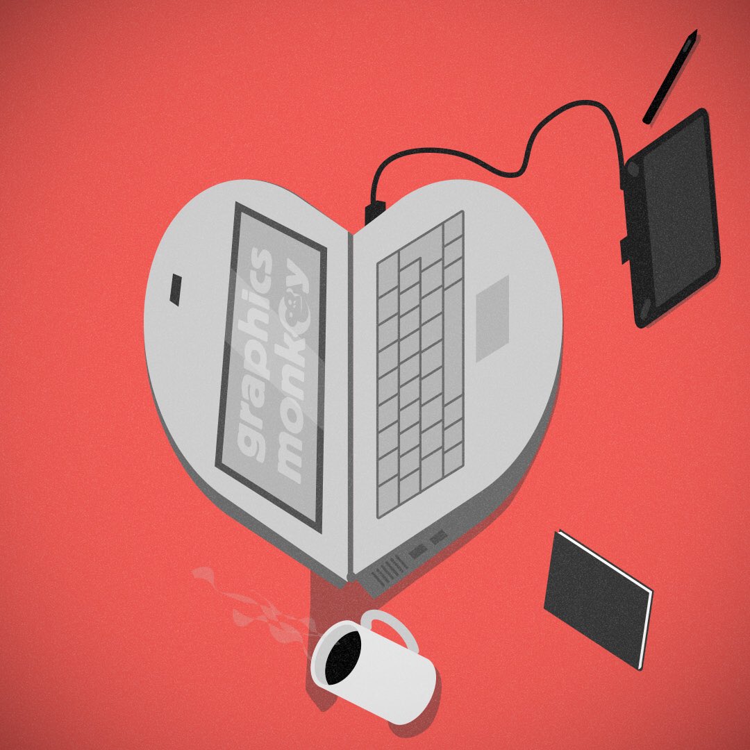 Graphics_Monkey's tweet photo. Happy Valentines Day! Love from Graphics Monkey. X #Valentines #GraphicDesign #graphicsmonkey https://t.co/KZENIlpnpY