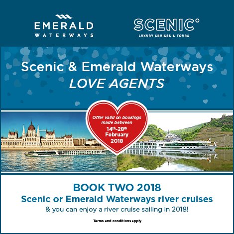 ScenicEmerald's tweet photo. Happy Valentine's Day from everyone at Scenic & Emerald Waterways β€οΈ
Today, we're spreading the love with a brand new incentive because Scenic & Emerald Waterways #LoveAgents! Find out more at https://t.co/nxQkBMtmpN https://t.co/vFESWy8fSb