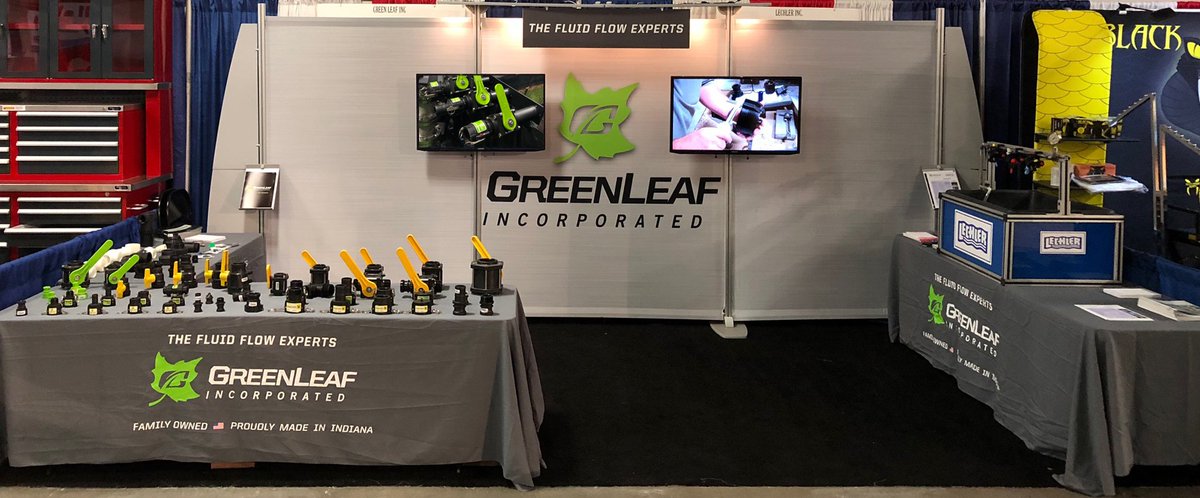 Green_Leaf_Inc's tweet photo. We’re ready for Day1 of the National Farm Machinery Show this morning in Louisville! Come say hi West Wing Booth #3004. #NFMS18 #nfmslouisville #fluidflowexperts #madeinusa #helpingfarmersgrow #precisionspraying #camlockcouplings https://t.co/b5XLGFLaI7