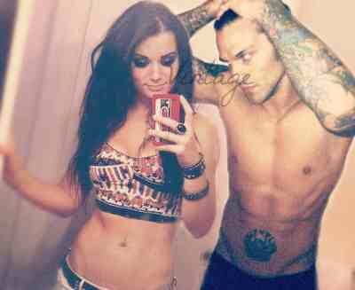 WWE_Graves13's tweet photo. #HappyValentinesDay to my one and only love. Saraya. @PaigeOfScreams she's a woman whom I couldn't live without. Thanks baby for being mine. Every year. Oh and technically this counts as you being my #WCE too https://t.co/AlLKIuUss4