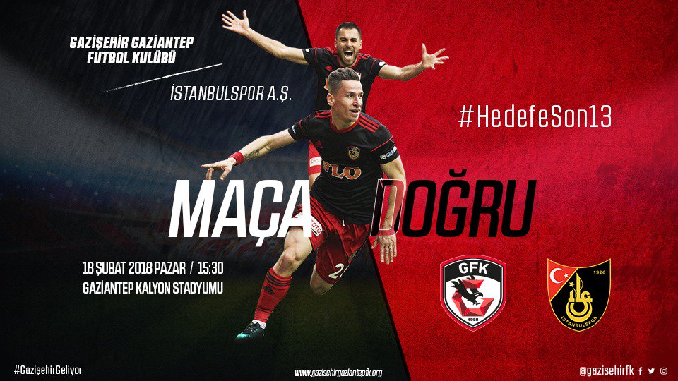 ⚡️ GÜCÜMÜZE GÜÇ KATIN, KAZANAN GAZİANTEP OLSUN !

#HedefeSon13 💪