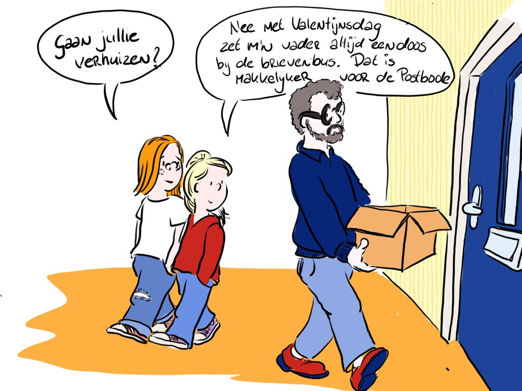 marcjanjanssen's tweet image. #Valentijnsdag Ik heb maar weer een doos bij de brievenbus gezet. Dat is makkelijker voor de #postbode.
#Valentijnskaart #postnl @PostNL