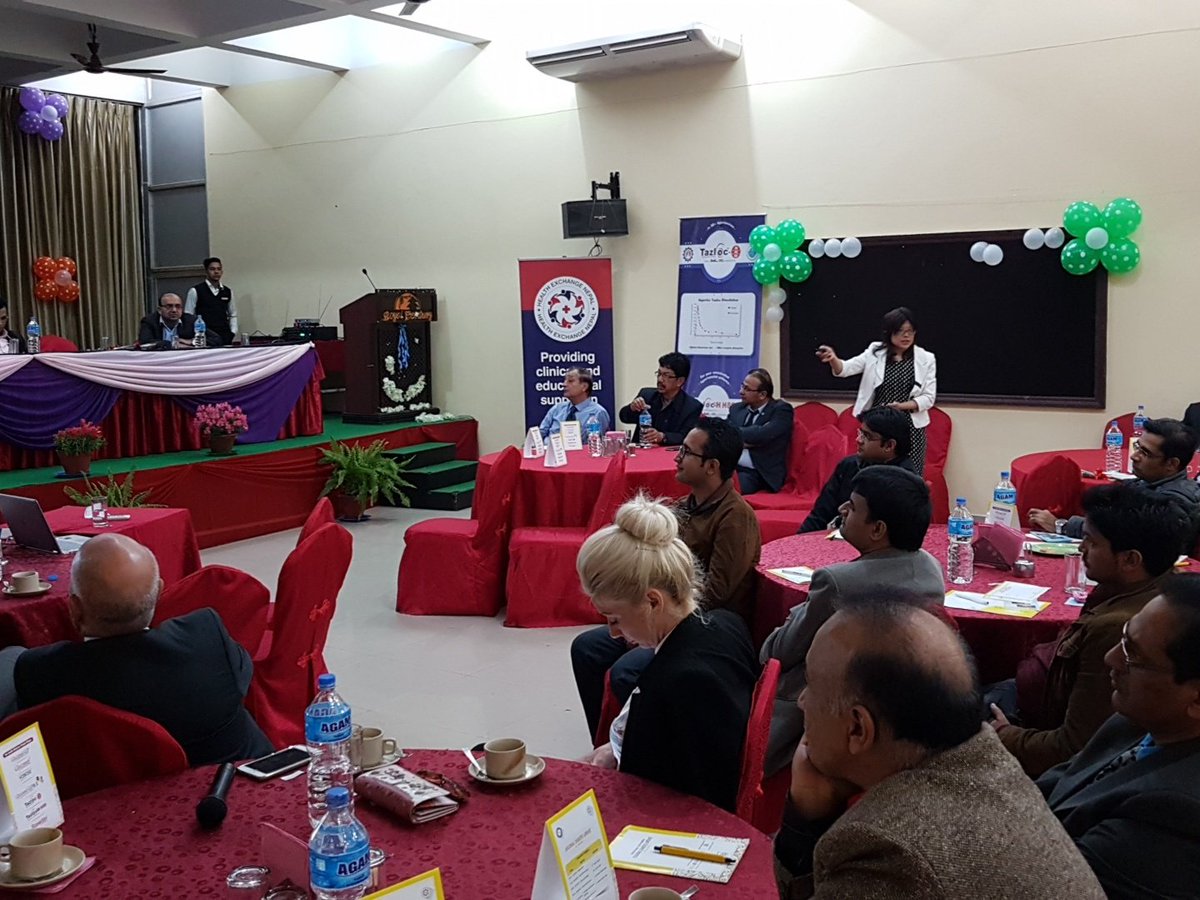 HExNepal's tweet photo. @Leic_hospital consultant in #diabetes &amp; #endocrinology Marie- France Kong concludes the event with a fascinating presentation on cardiovascular disease outcomes in diabetes https://t.co/vvQzwAclBe