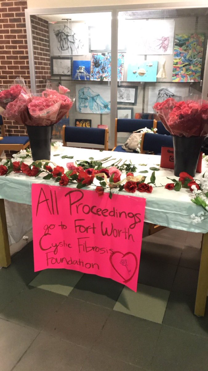 WfordHST's tweet photo. $3 a Rose! Come support Cystic Fibrosis!! #cysticfibrosis https://t.co/9D0bhRwAlm