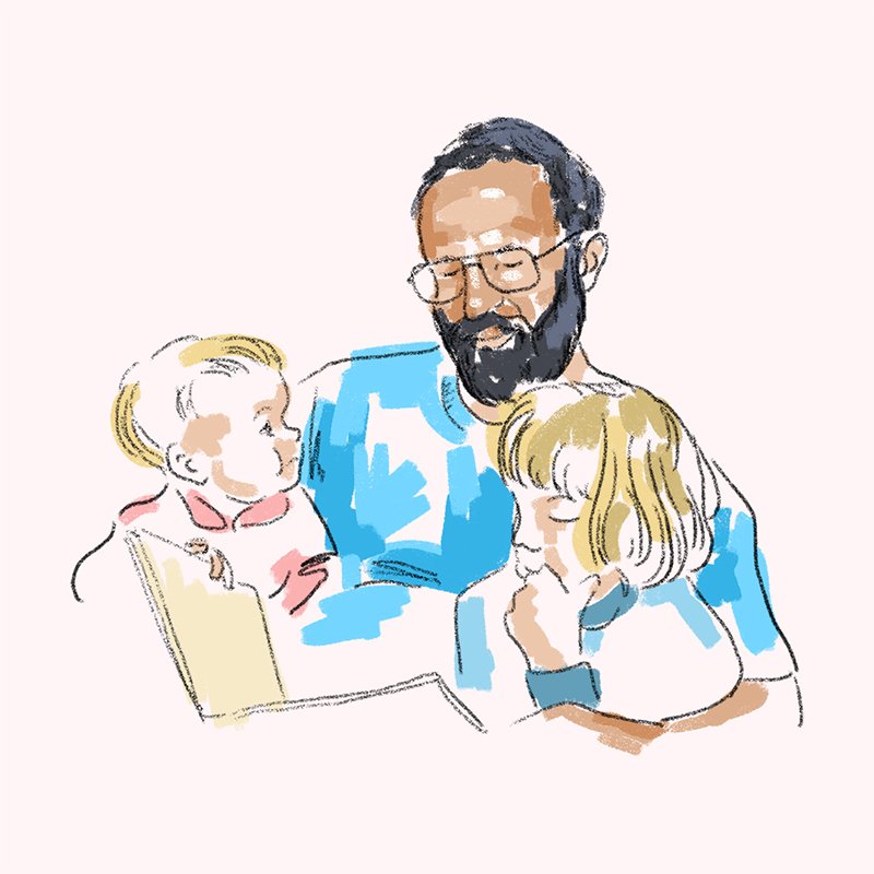 PenguinRandomCA's tweet photo. In honour of #ValentinesDay we asked our in-house designers to illustrate what or who made them fall in love with reading and the results are breathtaking. First up Designer @jenmgriffiths whose dad sparked her love for books https://t.co/2IzM2O04qv https://t.co/fPQG2OrR5f