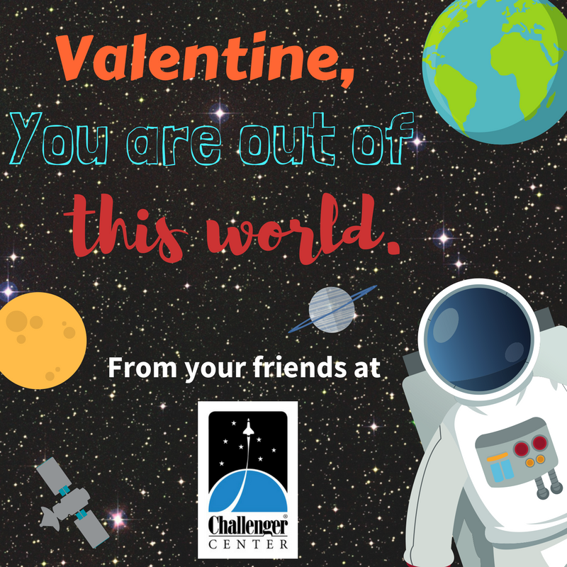ChallengerCtr's tweet photo. We wish a happy #ValentinesDay to all our supporters! Thank you for helping us give students the opportunity to explore innovative #STEM programs. We couldn’t do it without you! https://t.co/o9W3tAhu6t https://t.co/VrCMj8mp1j