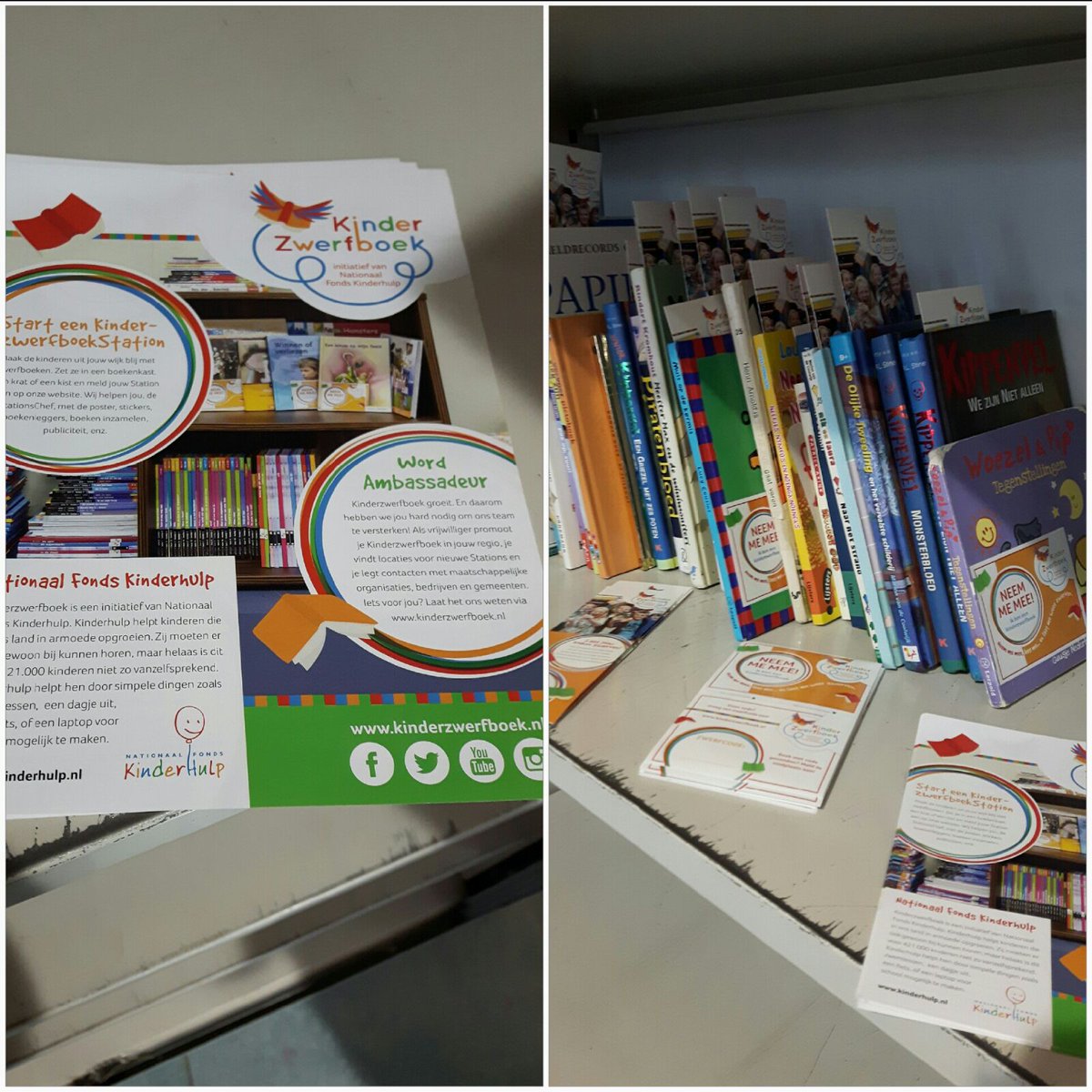 Vraagwijzer's tweet photo. Vraagwijzer @charlois_rdam heeft een KinderZwerfboek bibliotheek in de hal. (Zuiderparkweg) boekjes halen of brengen.
# lezen #boek #leuk https://t.co/TrW1GAamaU
