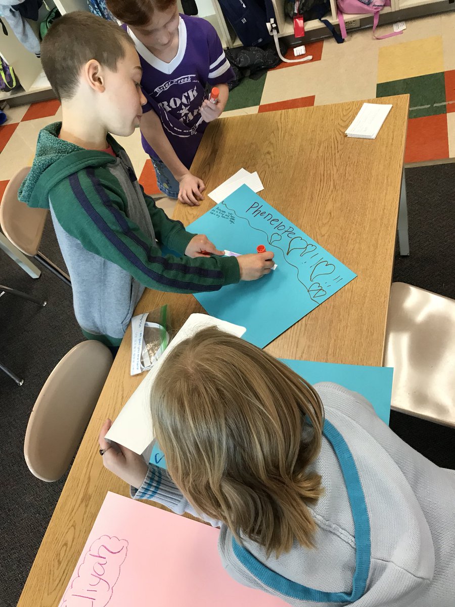 goughsclass's tweet photo. Loving friendship posters on Valentines Day! These thoughtful 3rd graders are so sweet!!! #wearebriercreek #lovelovelove https://t.co/Q3mDaLMeLJ