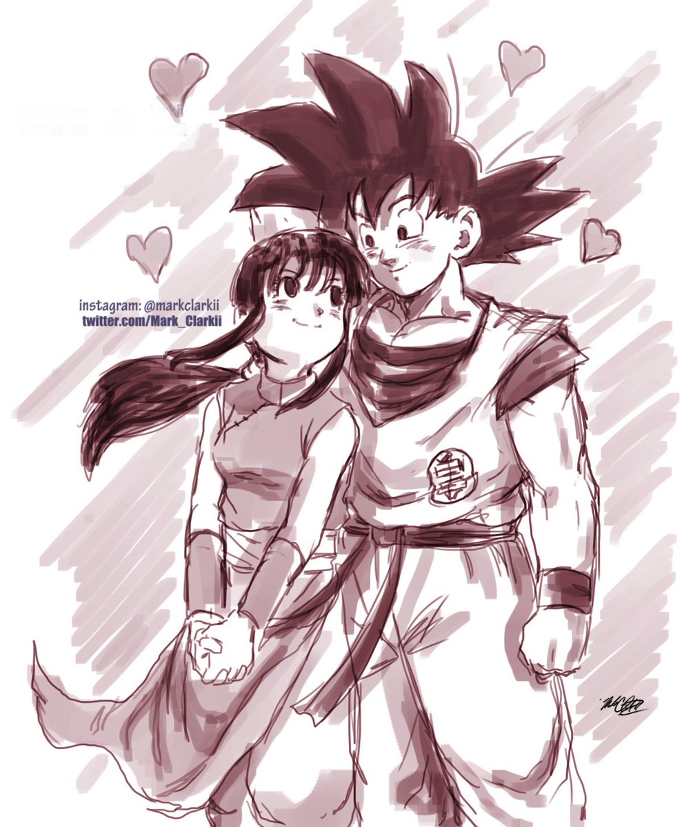 Featured image of post Goku Chichi Fanart Search discover and share your favorite chichi goku gifs