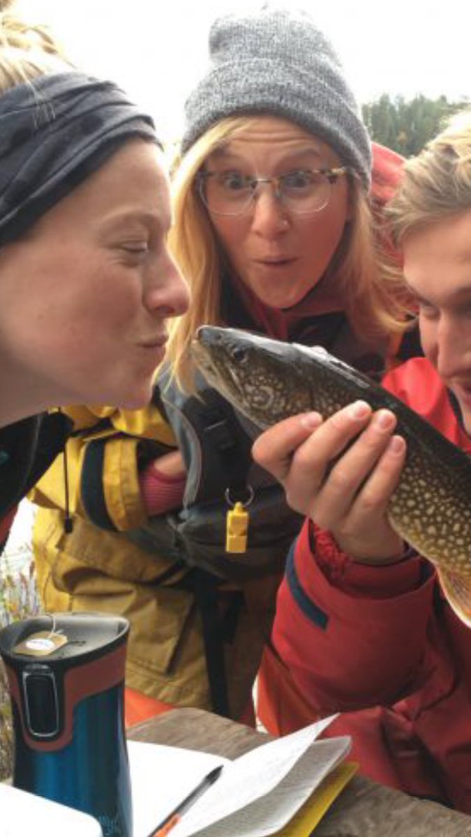 IISD_ELA's tweet photo. TBH, these intense gazes shared between @crodger22 and this enamoured fish are our #ValentinesDay goals this, and every, year. Sending #LimnologistLove to you all... https://t.co/7EpjvL0urS
