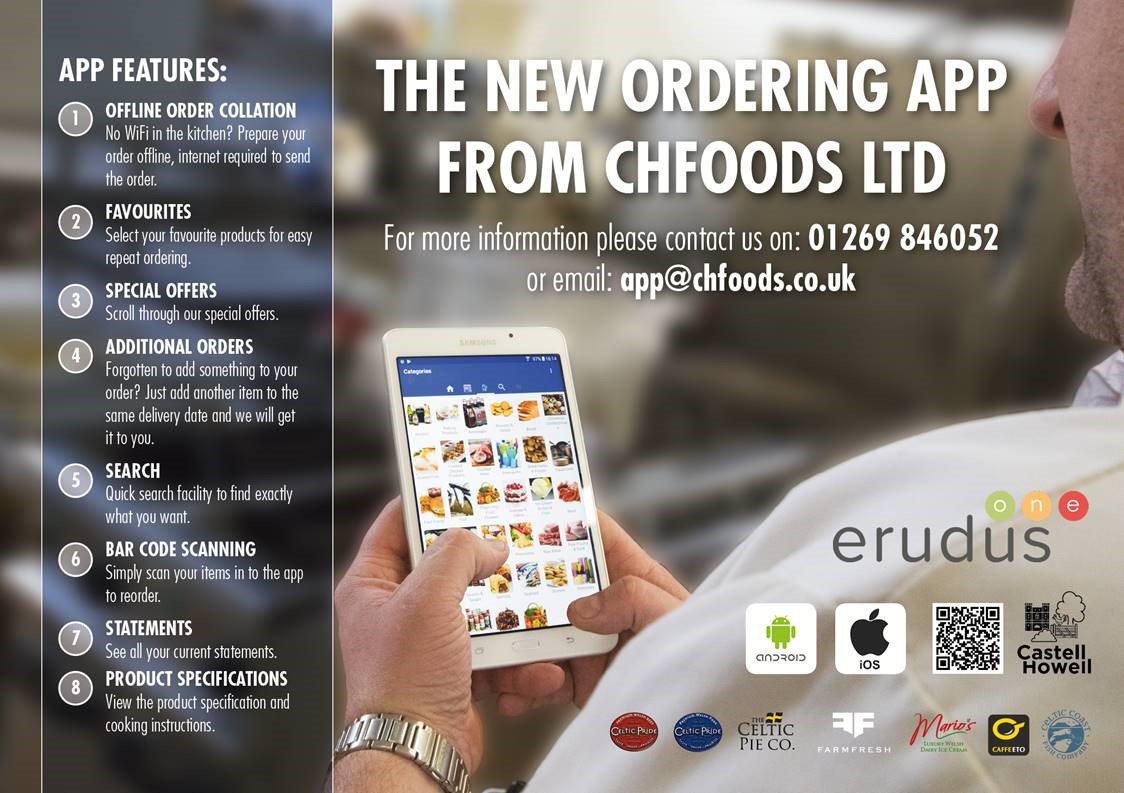 castellhowell's tweet photo. Our NEW online ordering app now comes with ERUDUS. Now you can order and check allergen information in one simple step #technology 
Get in touch for more details 01269 846060 https://t.co/pe0HR1ZSCO