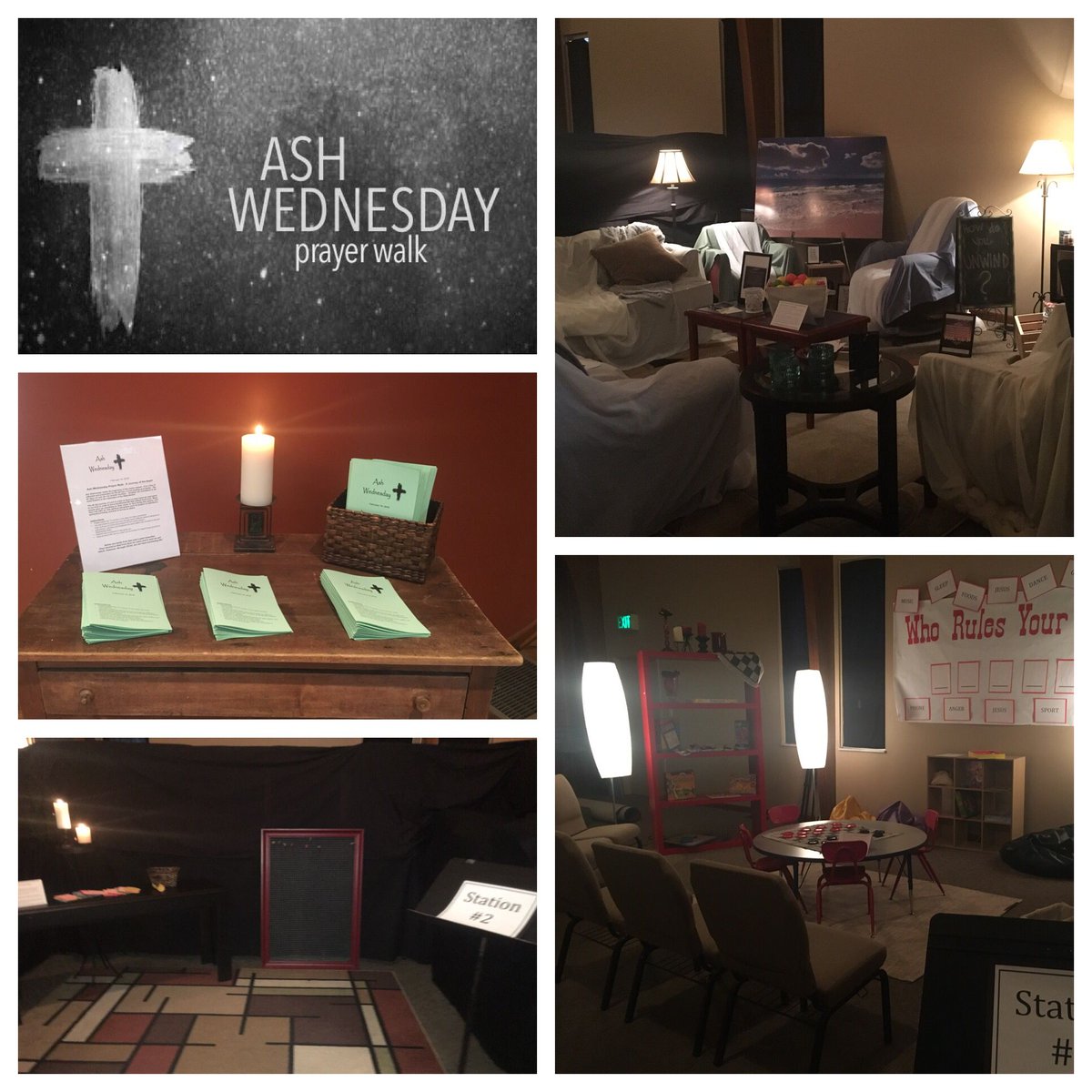 NewarkNaz's tweet photo. The Ash Wednesday prayer walk is underway... the table is set, come as you are.  We are here until 8pm. It takes about 30 minutes. https://t.co/zm3xjsm8H4