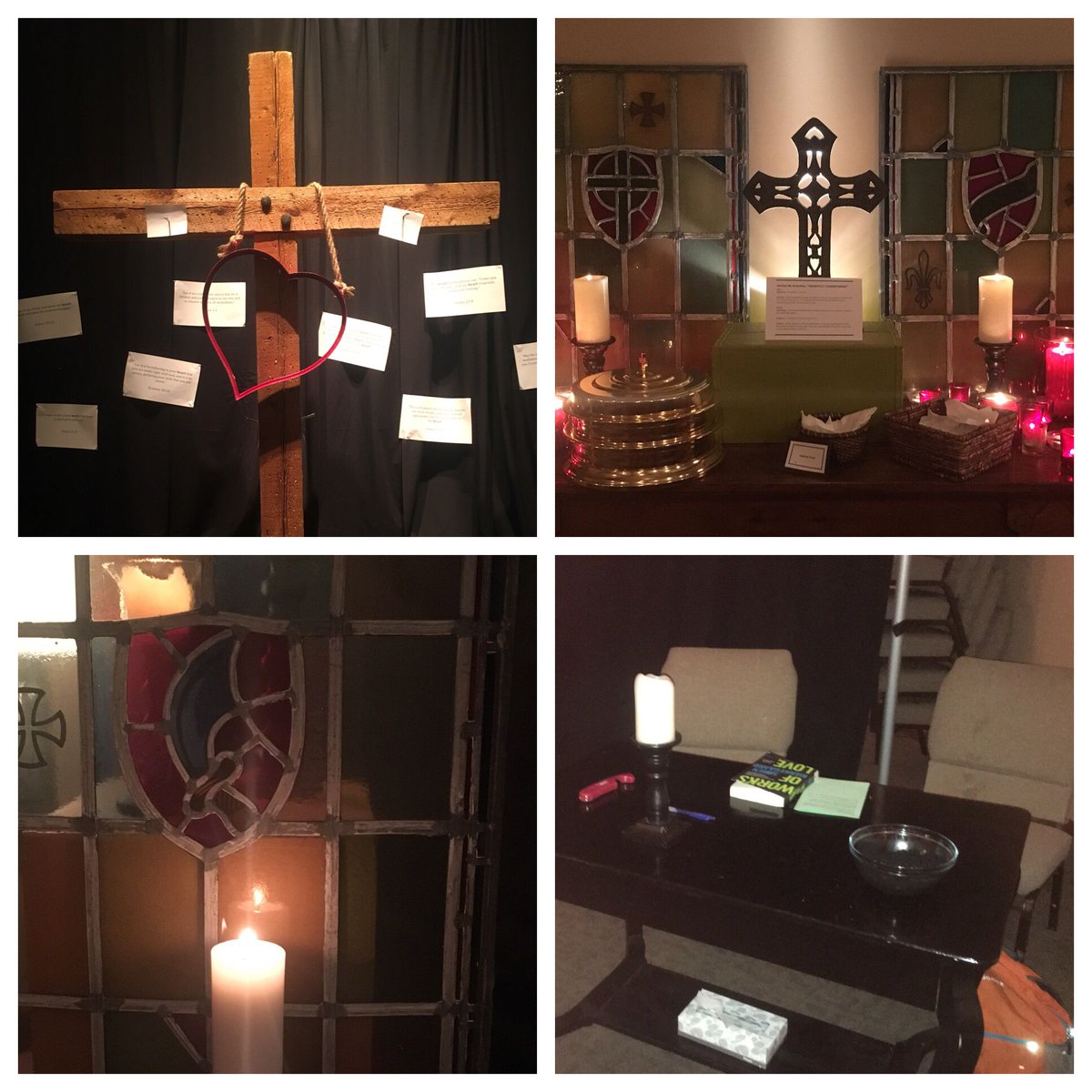 NewarkNaz's tweet photo. The Ash Wednesday prayer walk is underway... the table is set, come as you are.  We are here until 8pm. It takes about 30 minutes. https://t.co/zm3xjsm8H4