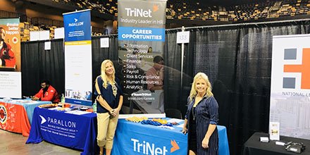 trinetcareers's tweet photo. Check out the #TriNet booth at the Spring #careerfair today from 10:30am-3:30pm at @BU_Tweets. Let us tell you about our amazing full-time and internship opportunities! https://t.co/96yC9CKsWm
