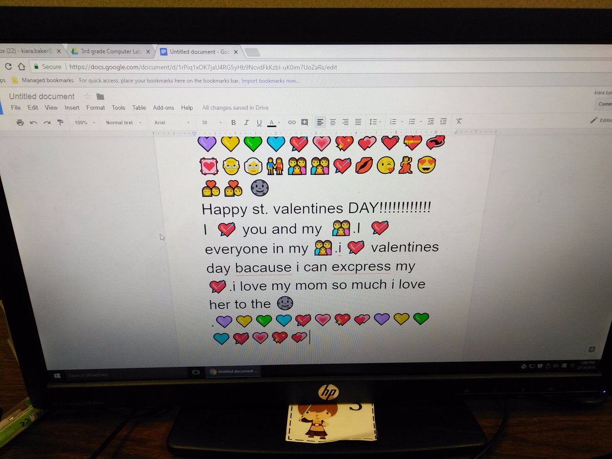 andreacantuect's tweet image. #Thank you @john_w_moran for all the suggestions for activities for Valentine&apos;s Day😍@!!! My first, and second graders absolutely loved it, 
COPY PASTE with Google Docs was great!!!!!!!!!! @NISDLeonValley #nisdect #NISDInspired @NISDTechApps #allkindersignedin