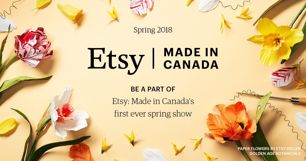 Call for Vendors! #EtsySpringMarket takes place April 28-29 @DeltaPEI. This is our biggest market of the year and all @EtsyCA sellers from #PEI, Nova Scotia, New Brunswick and NFLD are invited to apply here: bit.ly/2Cl74OM