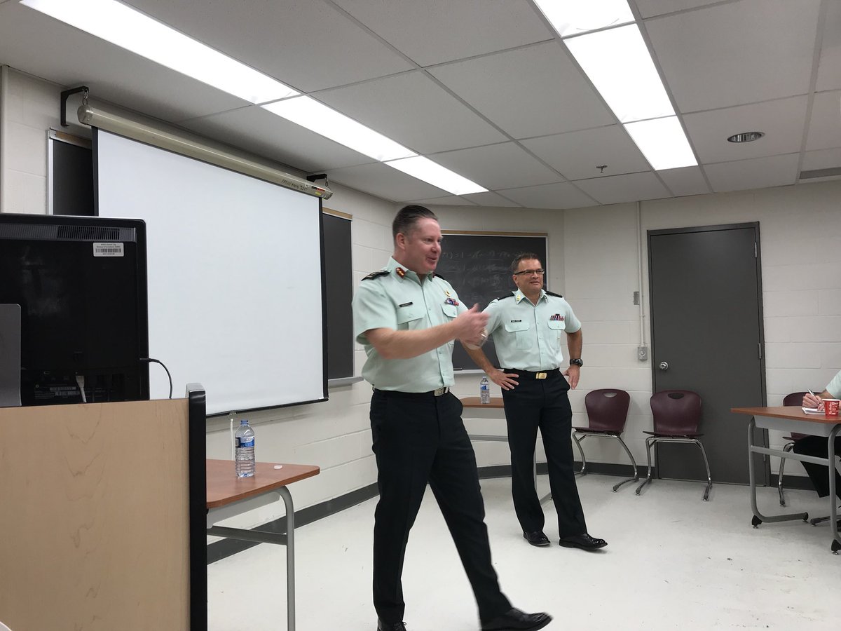 Goalielisten's tweet photo. #NEPDP students were privileged to be part of great exchanges on Command Teams strategy & relationship- Thank you to BGeneral Delaney & CWO St-Pierre https://t.co/ccMlGw1l0g