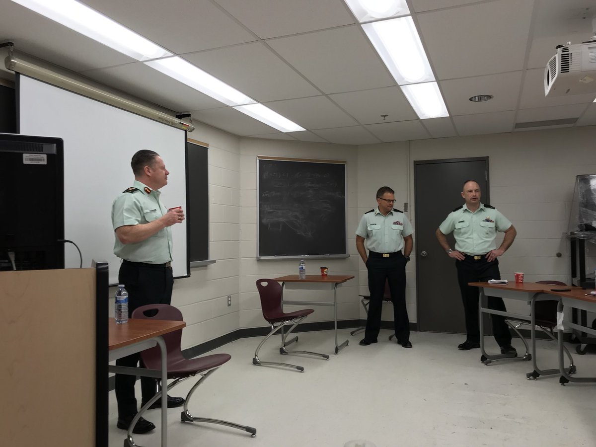 Goalielisten's tweet photo. #NEPDP students were privileged to be part of great exchanges on Command Teams strategy & relationship- Thank you to BGeneral Delaney & CWO St-Pierre https://t.co/ccMlGw1l0g