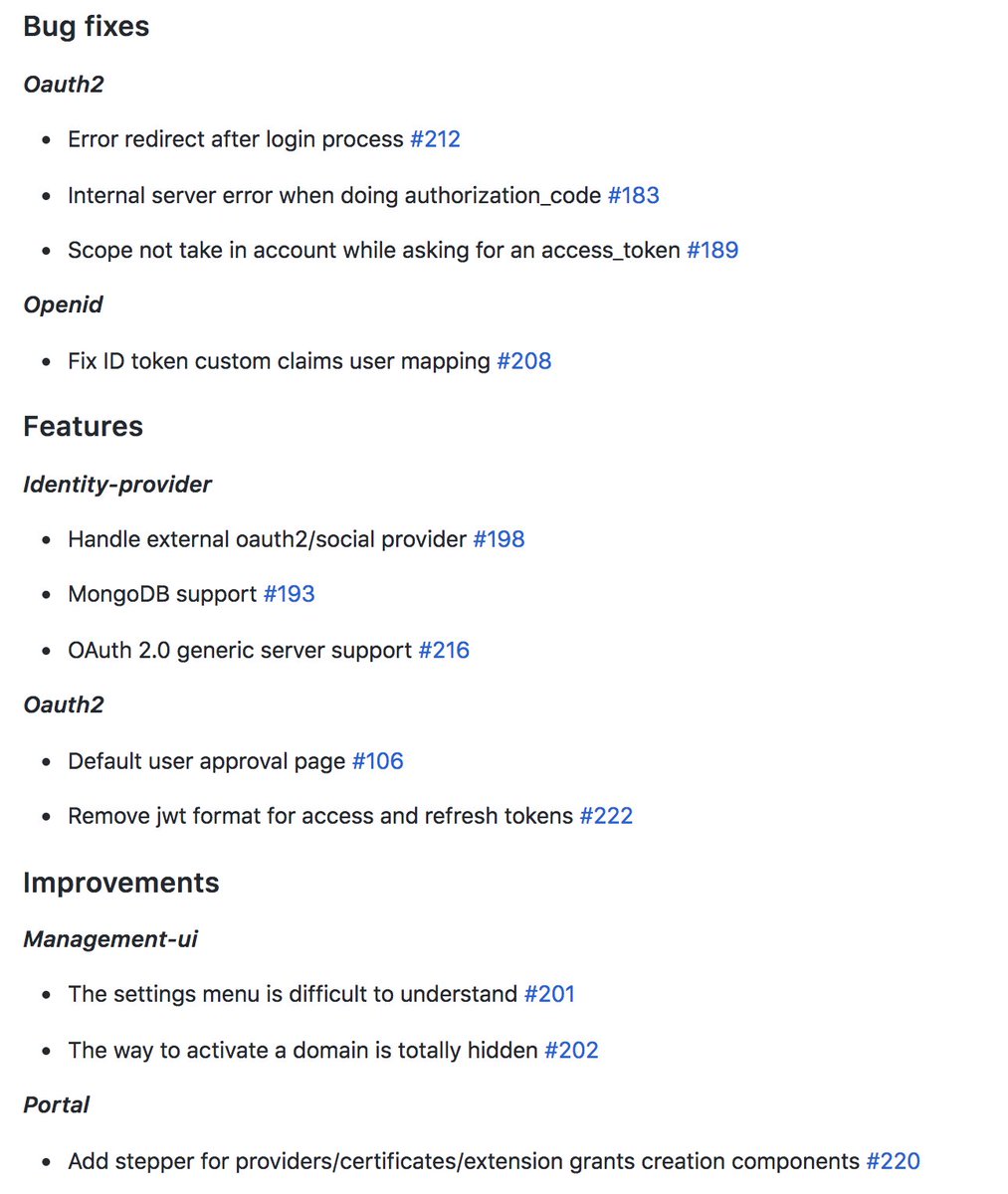 GraviteeIO's tweet image. 🚀💓 gravitee.io AM 1.6

✔️ Social providers
✔️ OAuth 2.0 providers
✔️ MongoDB provider
✔️ Scopes management
✔️ New user approval page
➕ improvements &amp;amp; bug fixes

📦 download.gravitee.io/graviteeio-am/…

#oauth2 #openidconnect #jwt