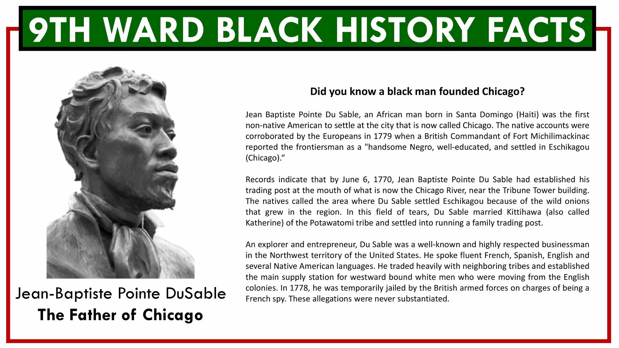 Anthony Beale On Twitter Did You Know A Black Man Founded The City Of 