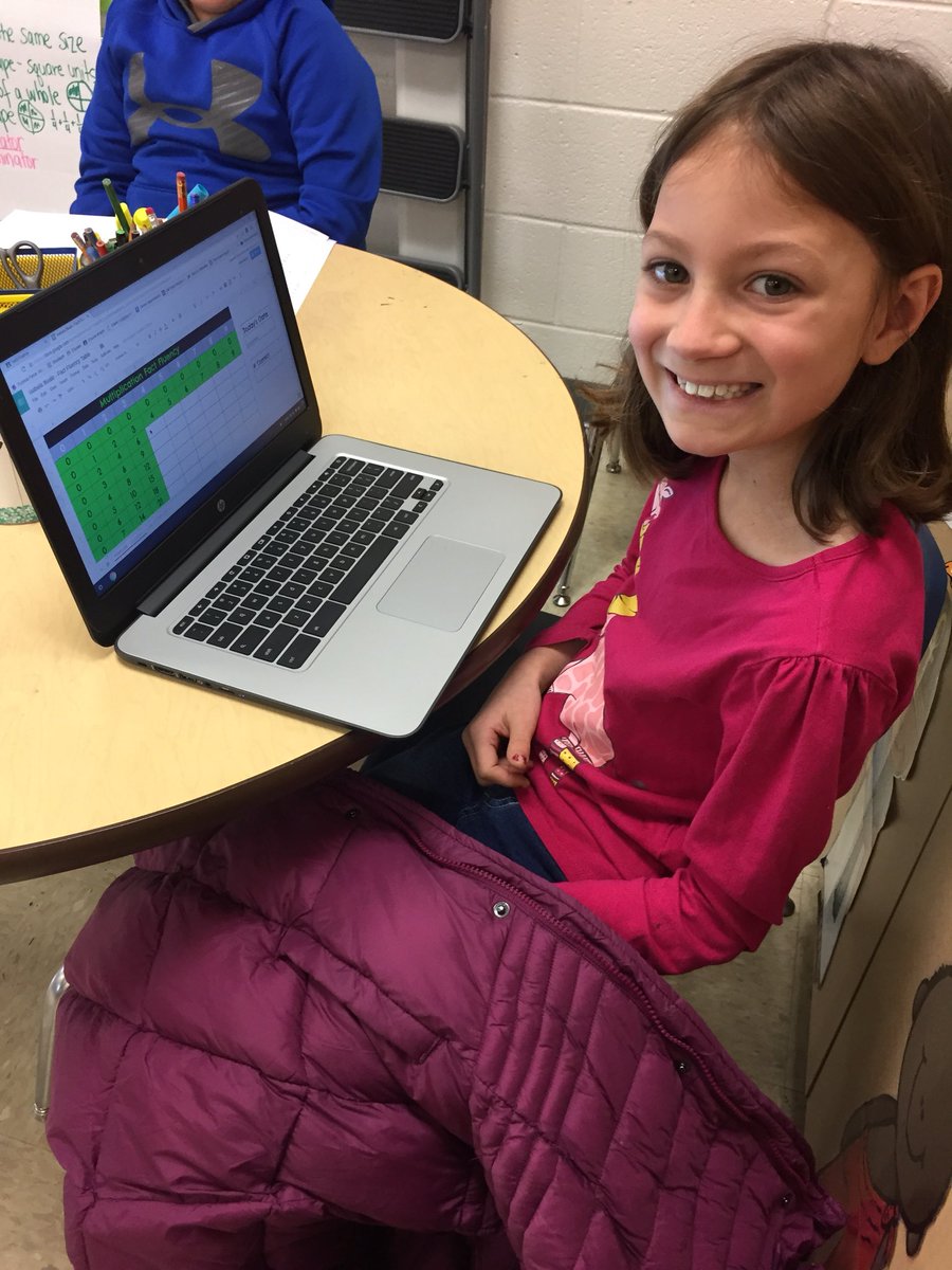 MsLauraWilliams's tweet image. So thankful for @jenkeefeteach and her savy tech skills. My students loved practicing their multiplication facts on Google Sheets. Next up, scrambled math facts! @EMYoderElem #techbadge #multiplication