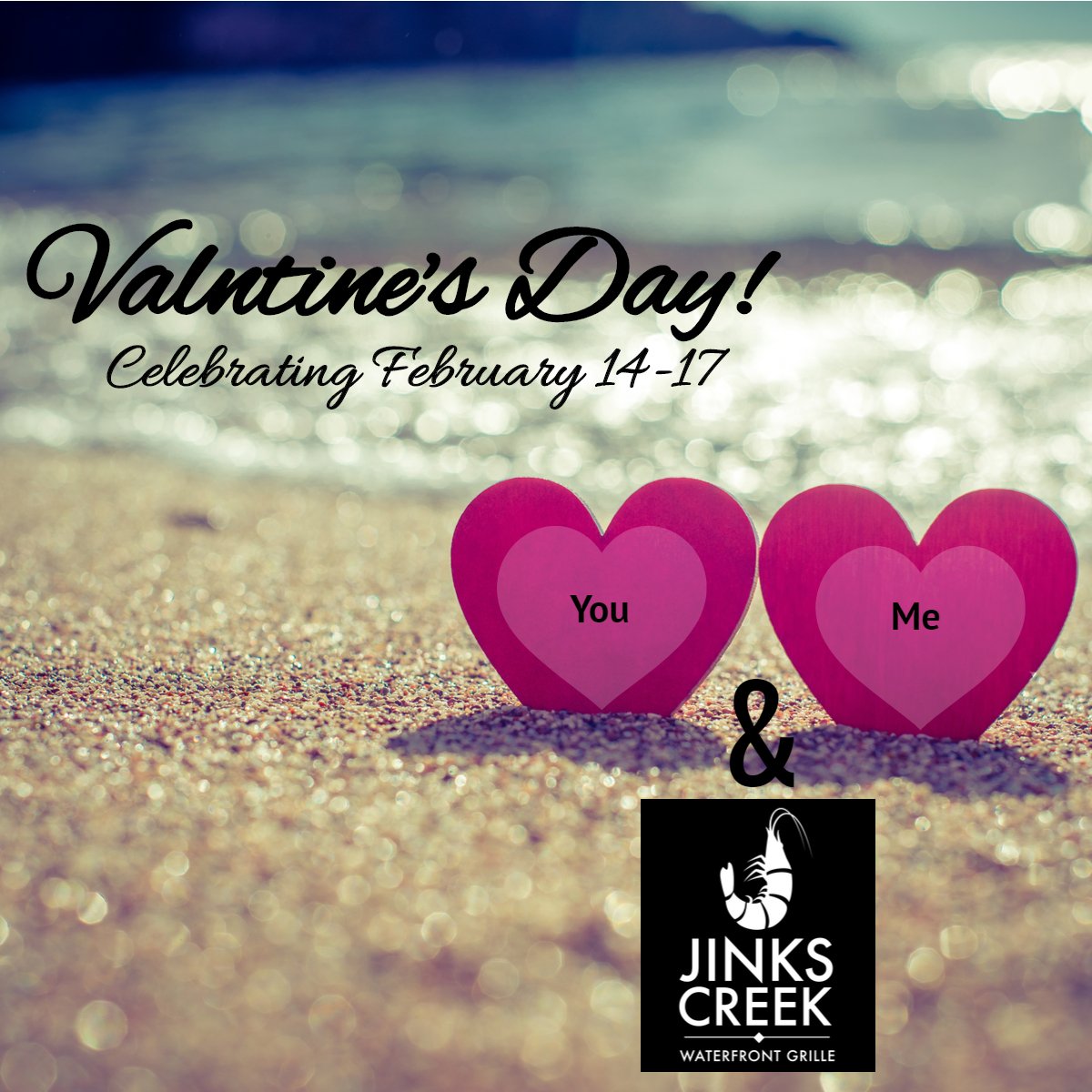 JinksCreek's tweet photo. Happy Valentine's Day. Hopefully we will see you at dinner this week! https://t.co/vcdwQwHrNU