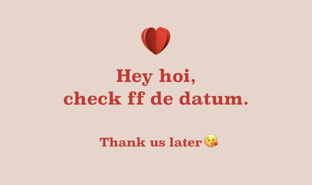 Did we, by accident, save your day today? 😉 bit.ly/vdaybol